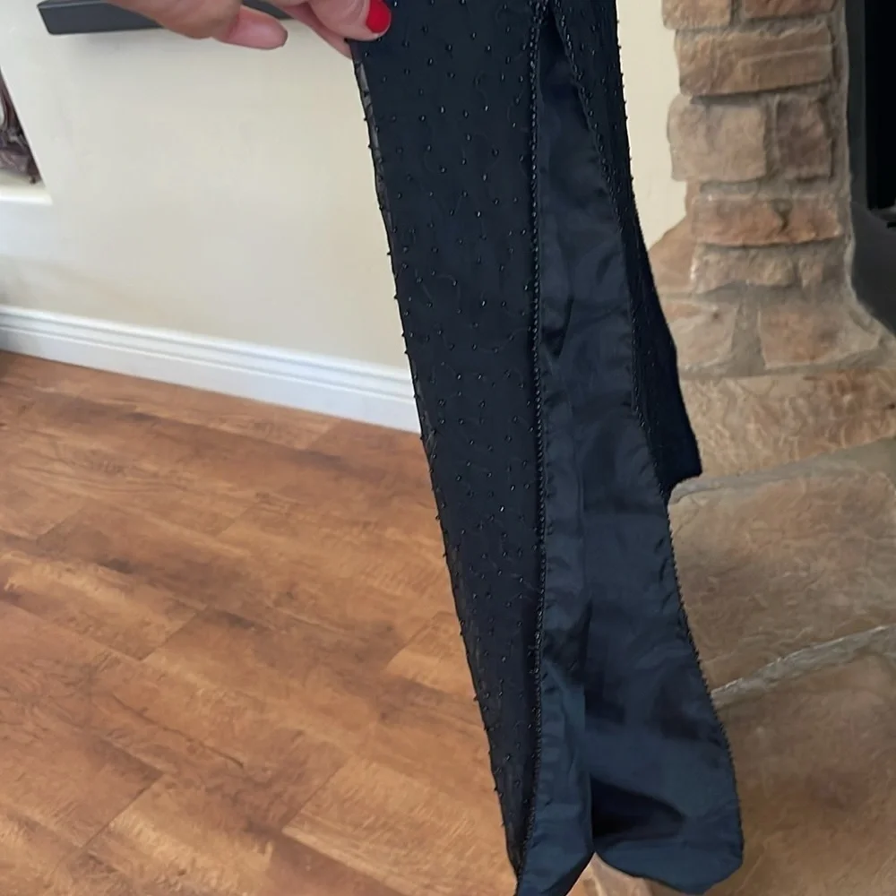 NWT Camille Marie black skirt with side slits and sequin throughout. Size XXL - Picture 2 of 10